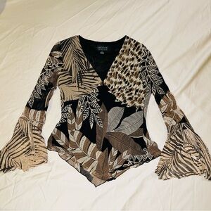 RARE Y2K Vintage 100% silk blouse